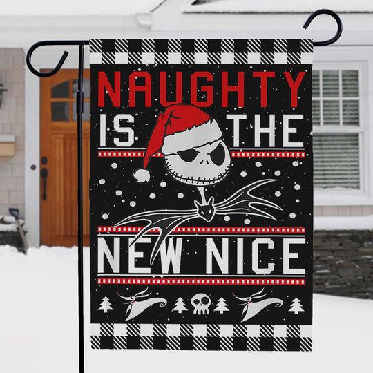 Disney Christmas Yard Flag, Disney Nightmare Before Christmas, Christmas Family Flag, Outdoor Xmas Decorations, Outdoor Banner Flag