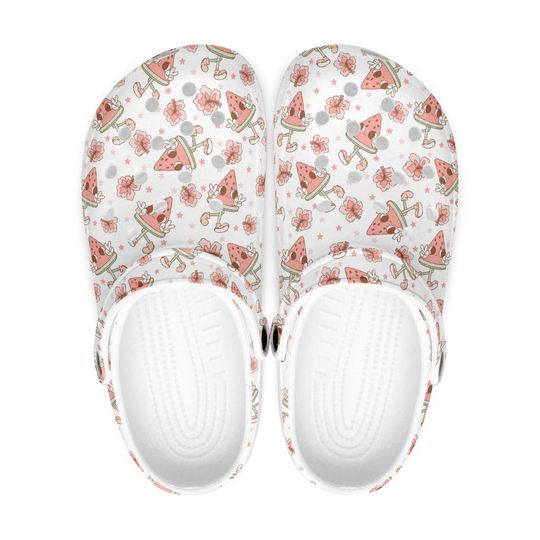 Funny fruit - melon clogs for men - women | Mules | Melon design slippers | Cartoon shoes with melon - fruit pattern