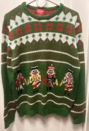MY Xmas PARTY Nutcracker Unisex Women Men Pullover Sweater Acrylic Ugly Mediuim