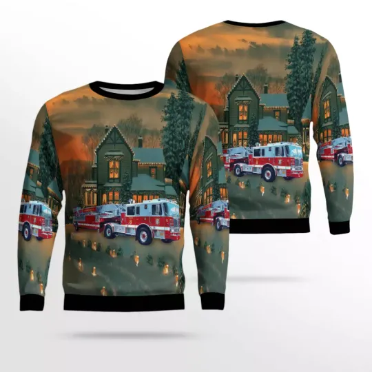 Washington DC Fire And EMS Ugly Christmas Sweater Christmas Gift For Firefighter
