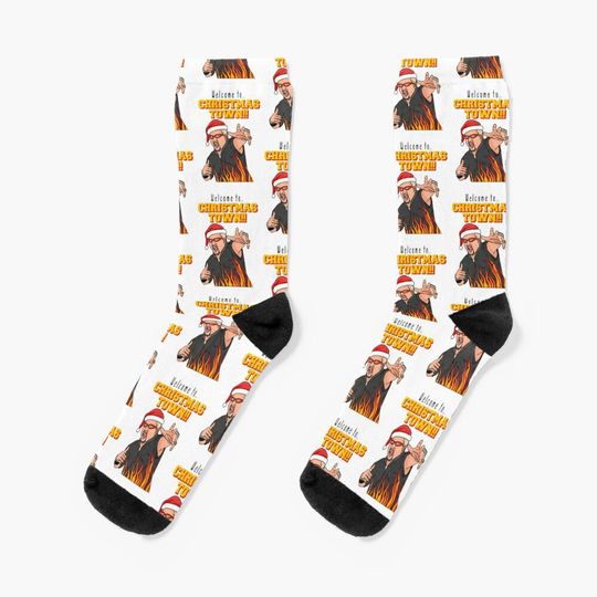 Guy fieri Christmas town Socks