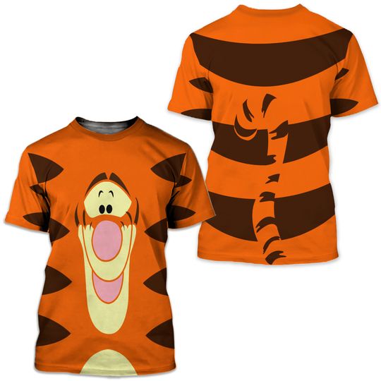Discover Winnie The Pooh Tigger Disney Shirt, Disney 3D Printed Shirt
