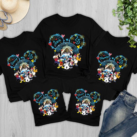 Personalized Cruise Line 25th Anniversary Shirt, Anniversary Celebrates Family Matching Shirt, Family Vacation Trip Matching Tee RE