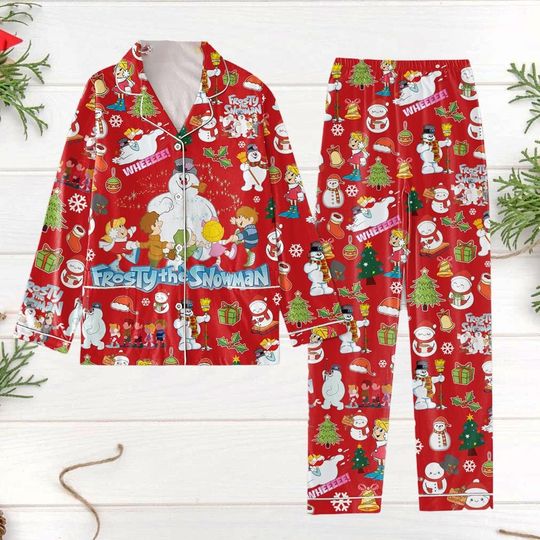 Frosty The Snowman Pajamas, Rudoph Movie Pajamas, Disney Snowman Women Pajamas, Frosty And Friends Pajamas, Christmas Snowman Gift