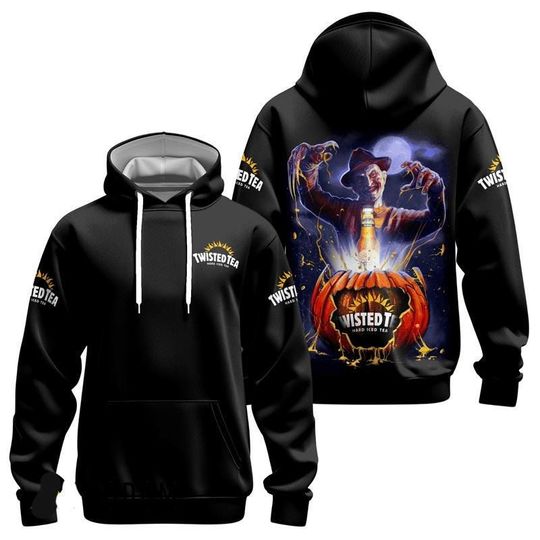 Freddy Krueger Twisted Tea Hoodie, Twisted Tea Shirt, Halloween Twisted Tea Hoodie, Freddy Krueger Hoodie, Horror Characters Hoodie