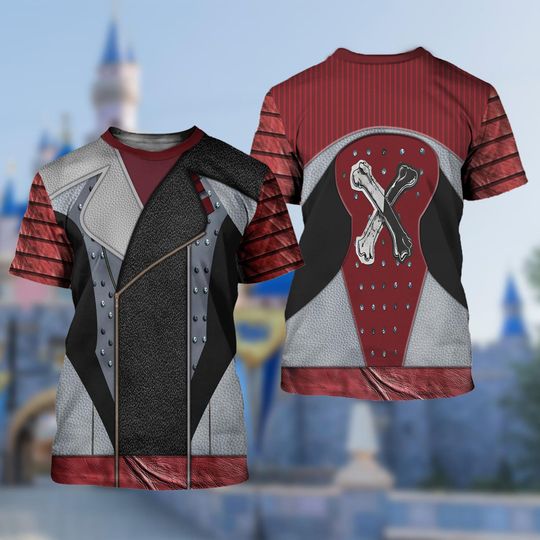 Carlos De Vil Costume T-Shirt, Descendants 2 Cosplay Costume Shirt, Descendants Carlos De Vil Cosplay Tee, Halloween All Over Print Tee