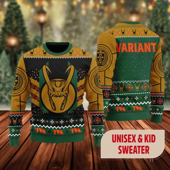 Christmas Variant Movie Character Ugly Christmas Sweater, Villain Xmas Sweatshirt, Christmas Gift For Men Women Kid, Hero Movie Christmas