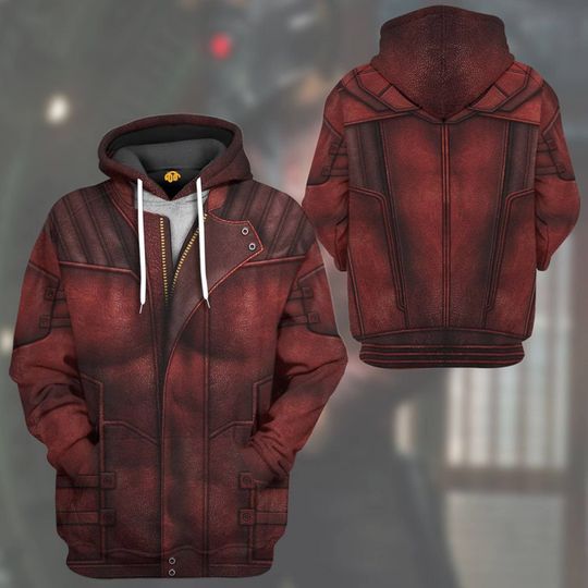 Guardian Of The Galaxy Full Over Print 3D Hoodie | Guardian Of The Galaxy Star Lord Costume Shirt Hoodie | Avengers Superhero Shirt