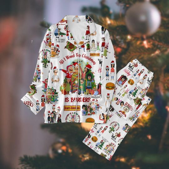 Bobs Burgers Christmas Pajamas Set, Bob Belcher Character Thick Pajamas, Bobby Hill Movie Pj Set Pants, Cartoon Movie Xmas Gift For Kid