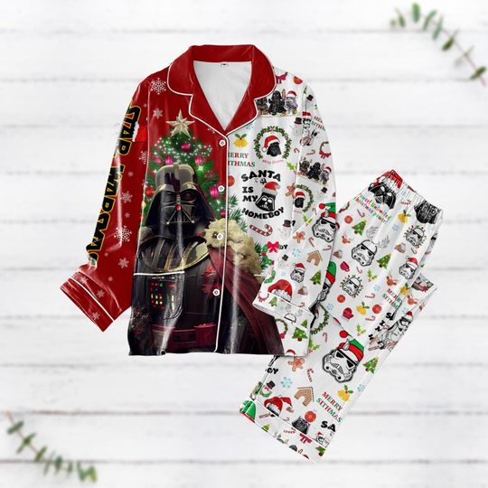 Star War Darth Vader Christmas Pajamas Set, Darth Vader Holiday Pajamas, Christmas Vacation, Disney Movie Xmas Pajamas, Pajamas Family