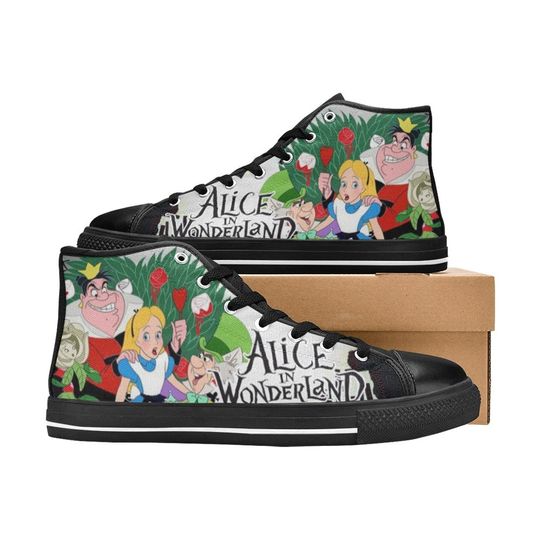 Alice in Wonderland Cheshire Cat  High Top Shoes Sneakers