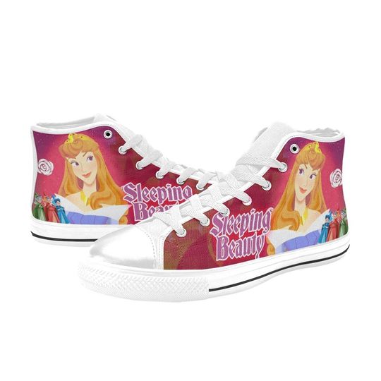 Sleeping Beauty High Top Shoes Sneakers