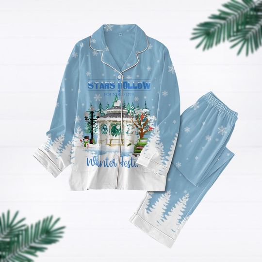 Stars Hallow Pajamas, Gilmore Girl Pajamas Set, Lukes Coffee Holiday Pajamas, Christmas Women Pajamas, Christmas Gift