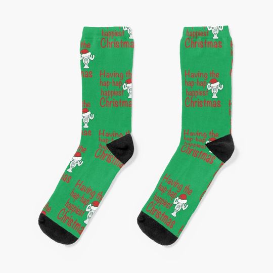 Christmas Vacation Clark Griswold rant, National Lampoon inspired xmas design Socks