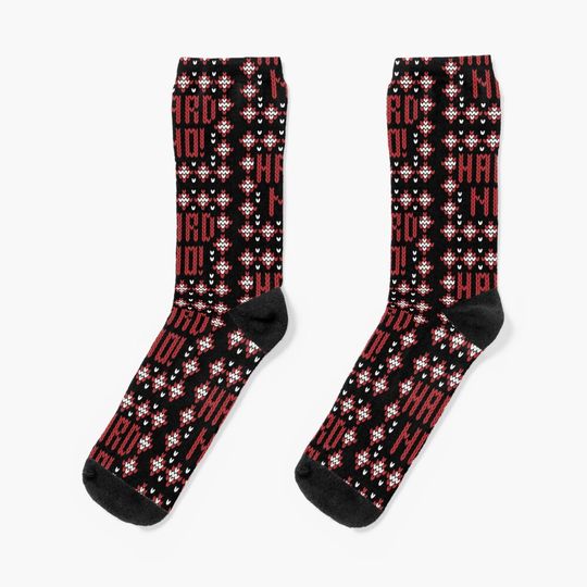 Ugly Christmas Sweater Hard No Letterkenny Socks