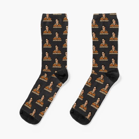 Hangover - Pew Pew Mudafakas Mr Chow Funny Parody Fan Art Socks