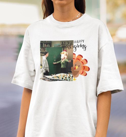 Friends Happy Thanksgiving Shirt, Friends Movie Tee, Vintage Friends Movie Gift, Cute Friends Fan Shirt, Friends TV Show Inspired, Unisex