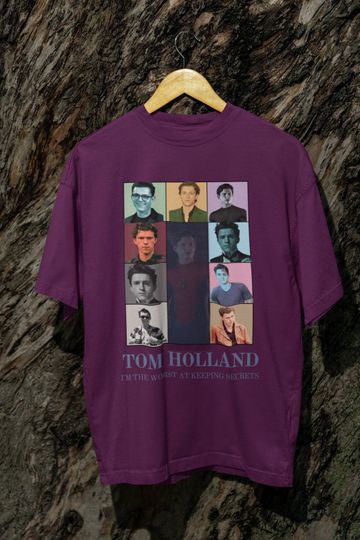 Tom Holland Fan Shirt - Iconic Worst at Keeping Secrets Quote , Spider-Man Marvel Graphic Tee , Movie Buff Gift for Him or Her
