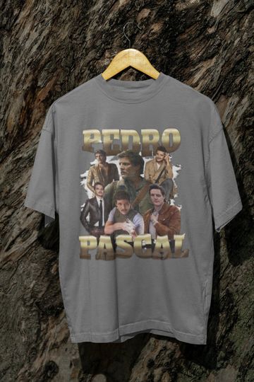 Pedro Pascal Collage Shirt - Iconic Pedro Pascal Moments T-Shirt, Cool TV & Movie Star Gift, Trendy Meme Shirt, Fan Favorite Graphic Tee