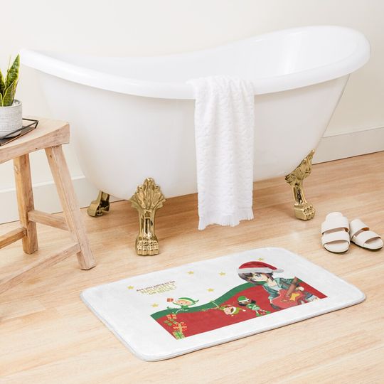 Naughty or Nice Bath Mat