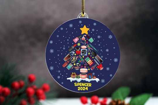 Hairdresser Ornament,Hairstylist Gifts,Groomer Ornament,Hair Salon Decor,Beautician Christmas Keepsake,Barber Ornament,Cosmetologist Gift