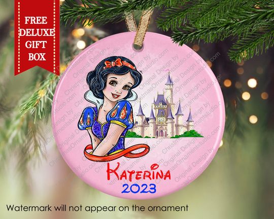 Princess Snow White  Christmas ornament-Girls personalized ornament-kids Christmas gift