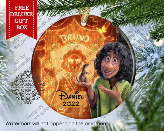 Bruno Encanto Christmas Ornament-Kids Christmas ornament-Disney Bruno Encanto Madrigal Christmas Ornament-We don't talk about Bruno ornament