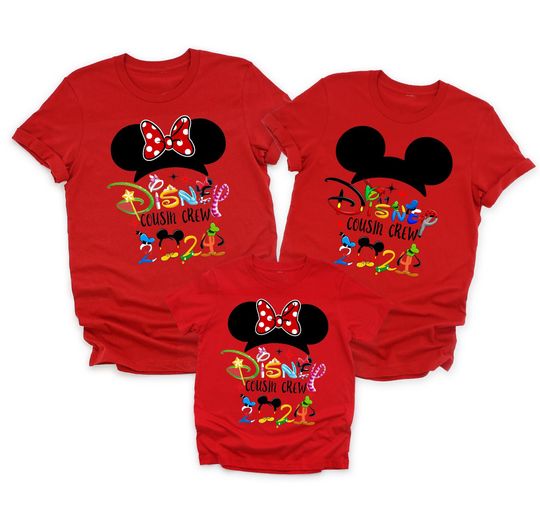 Disney Cousin Crew 2024, Shirts, Disney Cousin shirts, Disney vacation 2024, Disney family shirts, Disney shirts for kids and adults