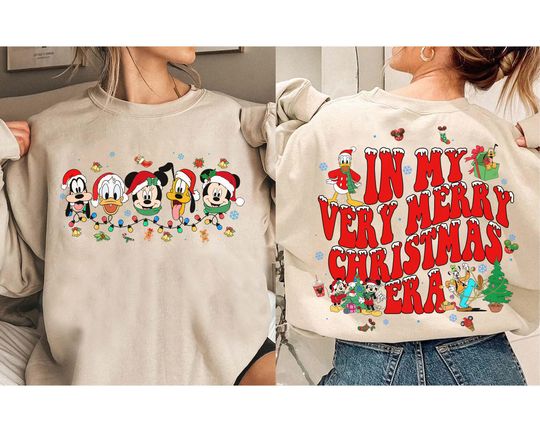 Disney Mickey's Very Merry Christmas Party 2024 Christmas Lights Shirt, Disneyland Christmas Family Matching Shirt, My Christmas Era Shirt