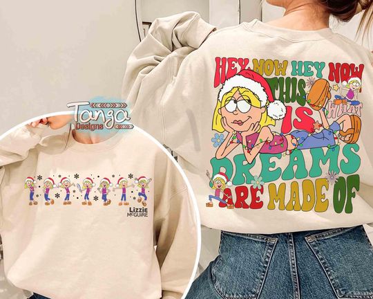 Two-sided Emotions Of Lizzie McGuire Christmas Shirt, This Is What Dreams Are Made Of Tee, Lizzie Xmas Light, Disneyland Family Trip Gifts