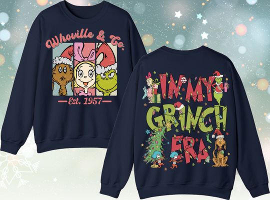 Whoville & Co Est 1957 funny character Sweatshirt, funny character Christmas Sweatshirt, funny character Sweater, Christmas Shirt Gift