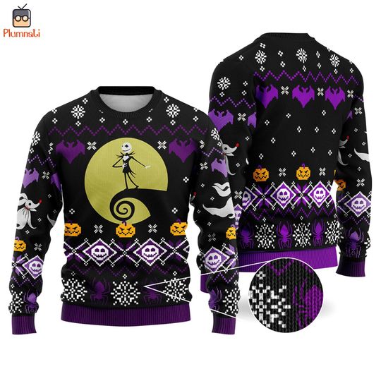 Jack Skellington Ugly Christmas Sweater, The Nightmare Before Ugly Sweater, Jack Ugly Sweater, Family Christmas Shirt, Disneyland Christmas