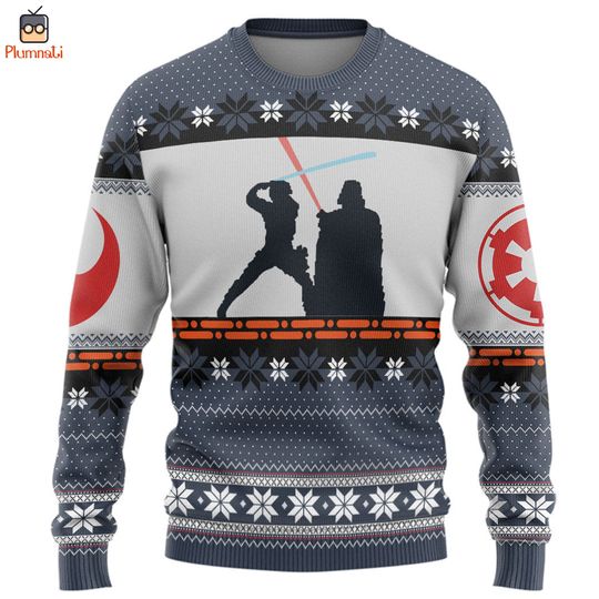 Starwars Darth Vader Ugly Christmas Sweater, Starwars Christmas Sweatshirt, Anakin Skywalker Sweater, May The Force Shirt, Galaxy Edge Shirt
