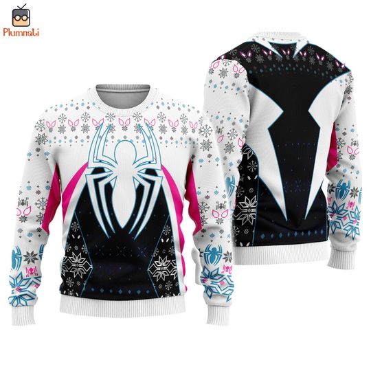 Gwen Stacy Ugly Christmas Sweatshirt, Spider Man Across The Spider-Verse Sweater, Gwen Stacy Sweatshirt, Superhero Christmas Sweater