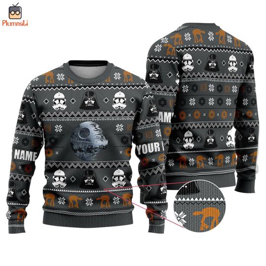 Starwars Anakin Skywalker Ugly Christmas Sweater, Starwars Christmas Shirt, Stormtrooper Ugly Sweater, May The Force Shirt,Galaxy Edge Shirt
