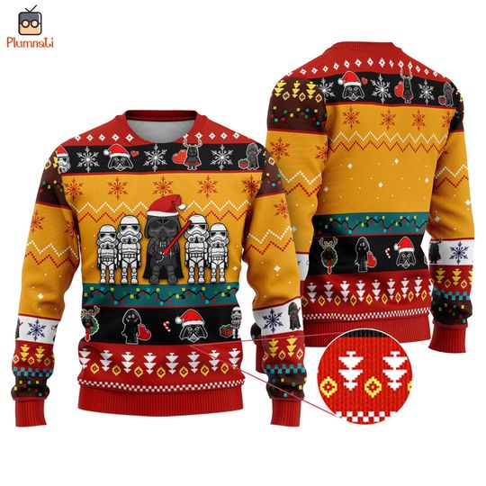 Starwars Darth Vader Ugly Christmas Sweater, Starwars Christmas Sweatshirt, Stormtrooper Sweater, May The Force Shirt, Galaxy Edge Shirt