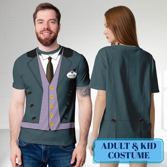 Haunted Mansion Men Butler 3D Shirt, Haunted Halloween Costume For Family Group T shirt, Horror Movie Shirt, Halloween Horror Cosplay