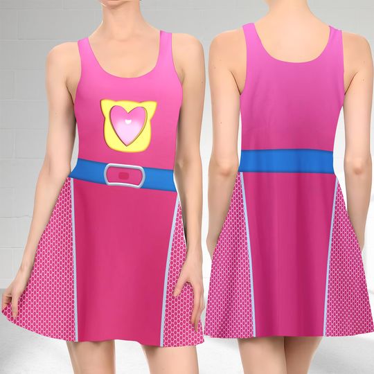 Discover Ginny SuperKitties Skater Dress, SuperKitties Skater Dress, Bitsy Ginny Sparks Buddy Dress, SuperKitties Dress Gift, Gift For Mom