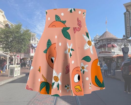 Orange Bird Running Skirt
