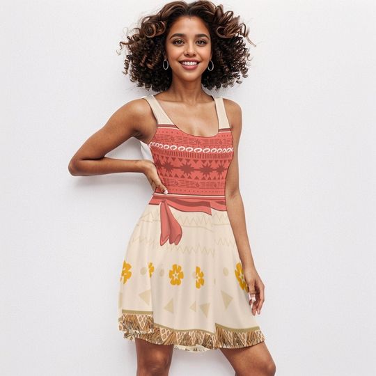 Moana Dress | Disney Princess Costume for Run Disney | Disney Bound Skater Dress