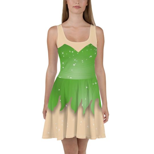 Tinker Bell Inspired Skater Dress