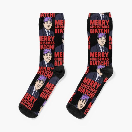 Prison Mike Christmas  Socks
