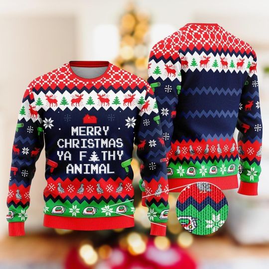 Christmas Movie Home Alone Sweater, Unisex Home Alone Christmas Shirt, Merry Christmas Ya Filthy Animal Shirt, Kevin Mccallister Shirt