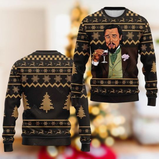 Christmas Leonardo Dicaprio Shirt, Leonardo Dicaprio 25 Tshirt, Christmas Sweater For Men, Movie Christmas Sweater, Xmas Party Sweater