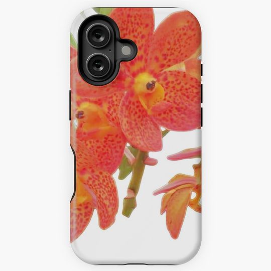 Orange Orchid iPhone Case