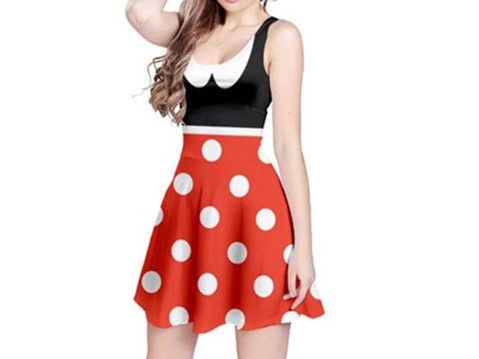 Minnie mouse dress - Disney bound - Woman Dress - Minnie Mouse - Disney Costume - Minnie Mouse Costume - Dapper day Minnie mouse