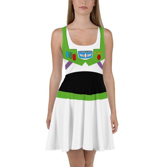 Toy story Buzz lightyear dress - buzz lightyear Costume for Woman - Toy Story - Adult buzz lightyear Costume