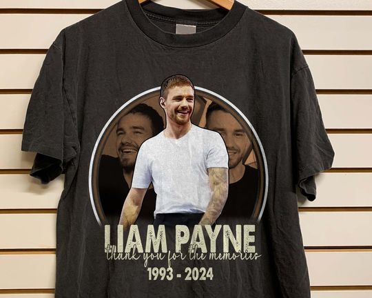 Thanks For Memories Liam Payne Shirt, RIP Liam Payne 2024 Shirt, In Memory Of Liam Payne T-shirt, One Direction Tribute Shirt.