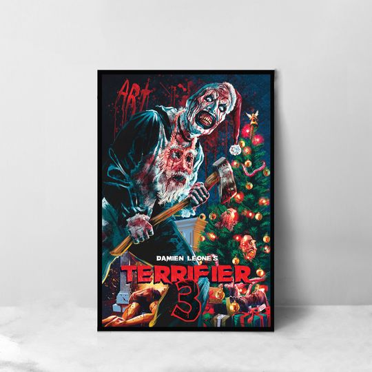 Terrifier 3 Movie Poster - High Quality Canvas Art Print - Room Decoration - Art Poster For Gift