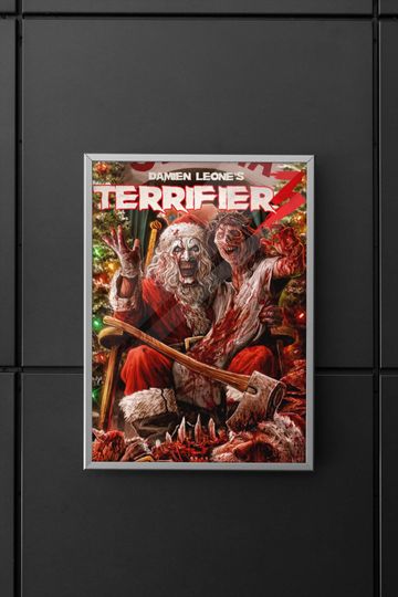 Terrifier 3 Movie Poster | High Quality Canvas Print I 2024 Movie Poster | Modern Room Decorative Arts | Popular Film Gift